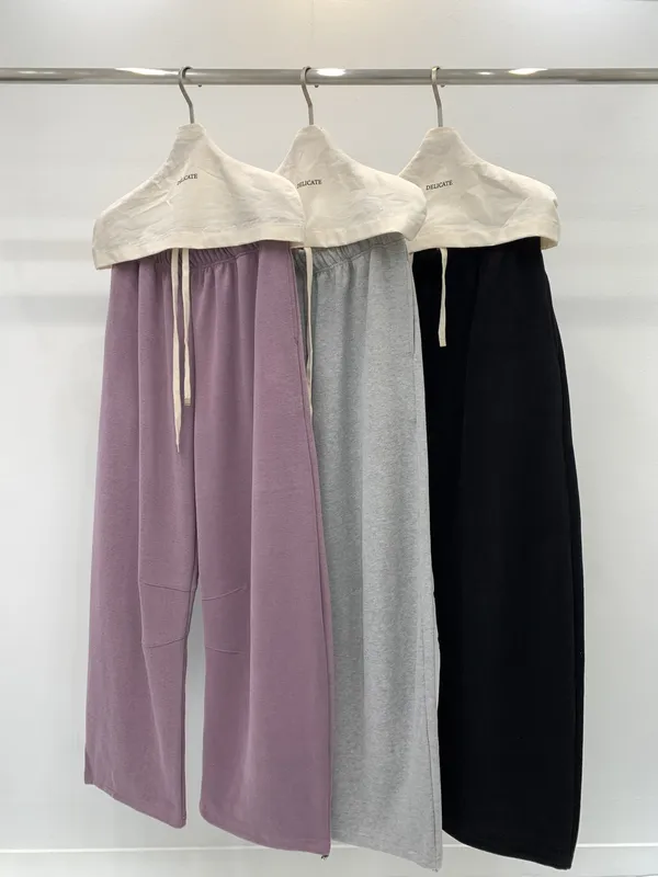 Elegant Casual Style Soft Wide-Leg Pants