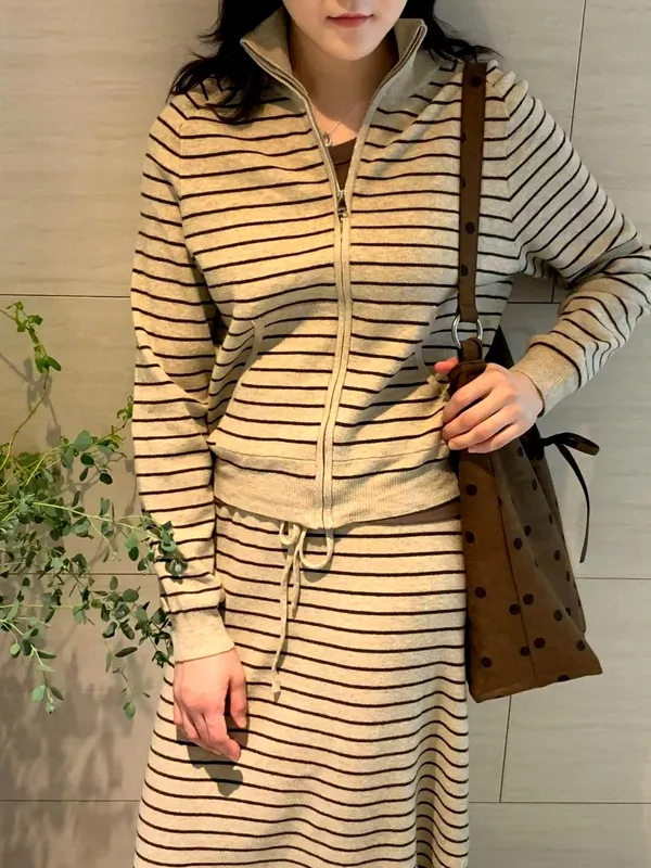 Fashionable Striped Cardigan for Women, Comfortable and Versatile