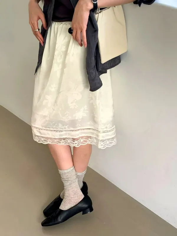 Elegant floral embroidered dress, lightweight and breathable, perfect for summer.