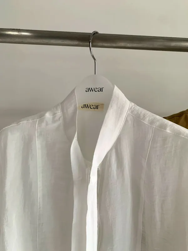 Minimalist White Women's Top, Lightweight and Breathable