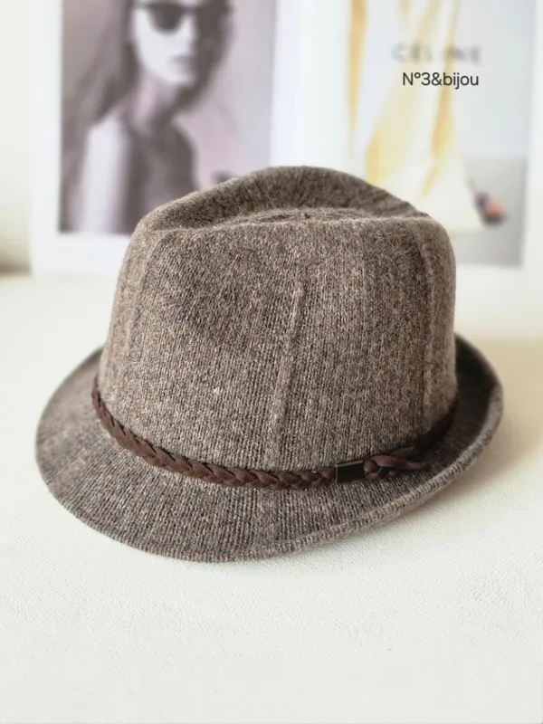 Fashionable Woven Wool Hat, Elegant Charm