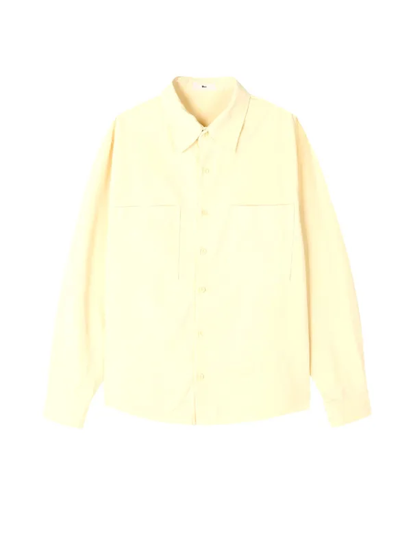 Fresh Yellow Men's Long Sleeve Shirt - Comfortable, Breathable, and Fashionable