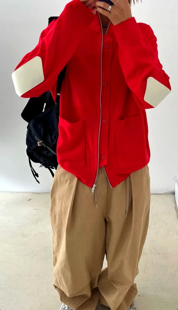 時尚紅色女裝外套，舒適百搭 Sale