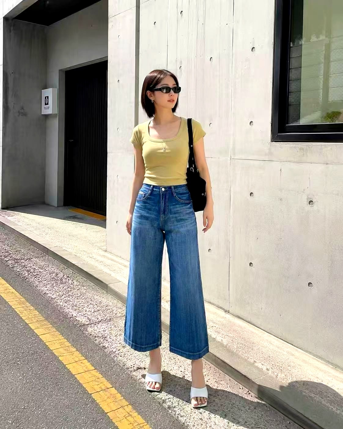 스타일리시한 루즈핏 청바지, 편안하고 다재다능, 당신의 개성을 드러내세요 3117