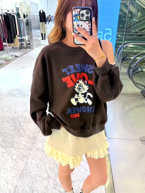 Fashionable Loose Fit Printed Hoodie - Comfortable Casual Style