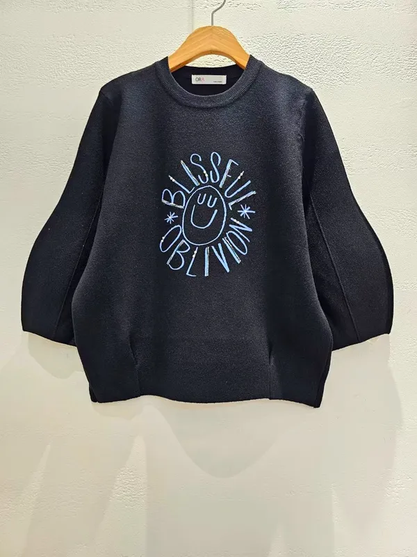 Stylish Black Printed Women's Top for a Comfortable Casual Look