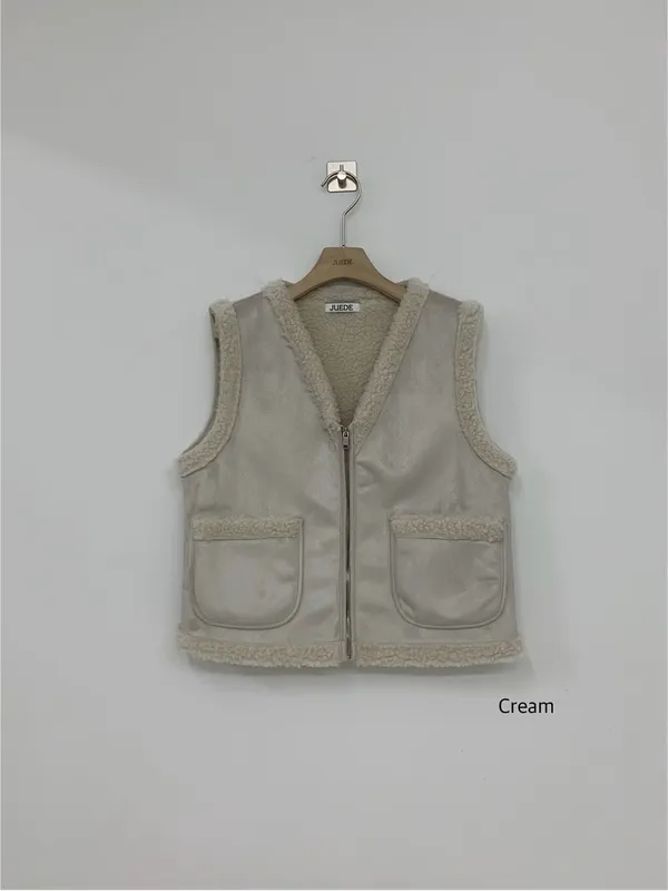 Fashionable Warm Plush Vest Coat for Women