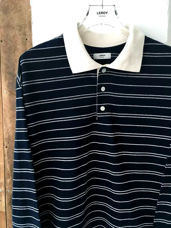 เสื้อแขนยาวชายลายทางคลาสสิก - สไตล์สบายๆ