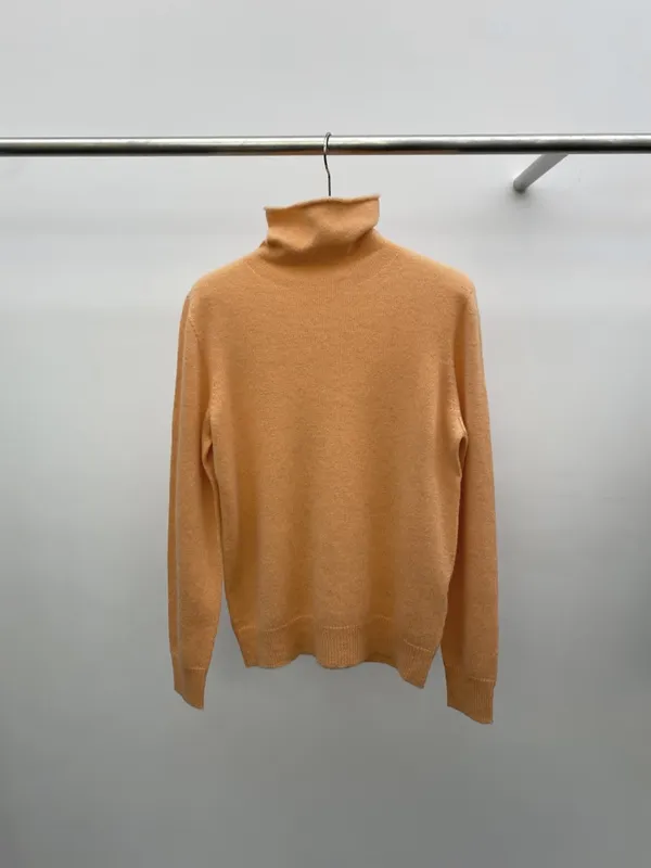 Cozy Orange Turtleneck Sweater - Stylish and Comfortable