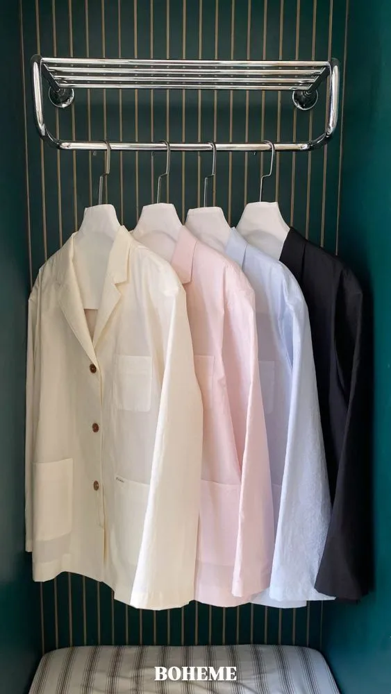 Minimalist Linen Shirt Jacket