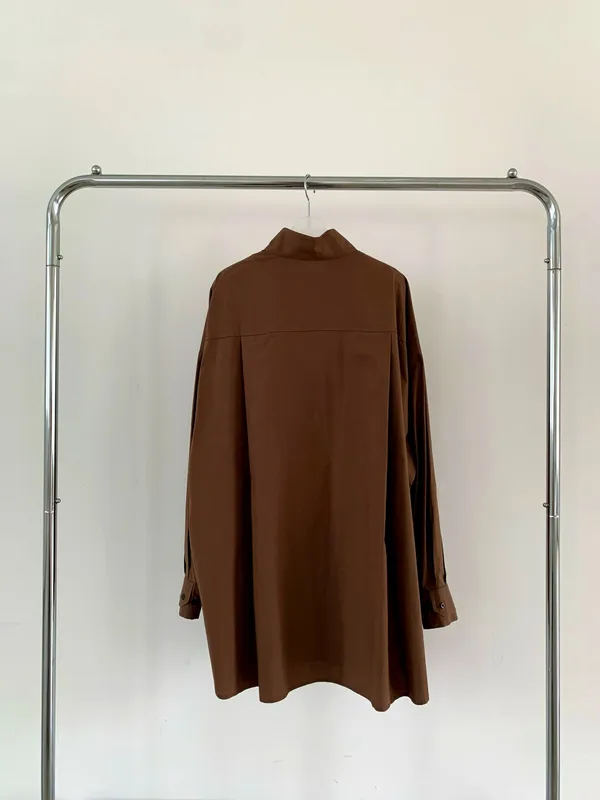 Trendy Loose Brown Women's Top, Comfortable and Versatile
