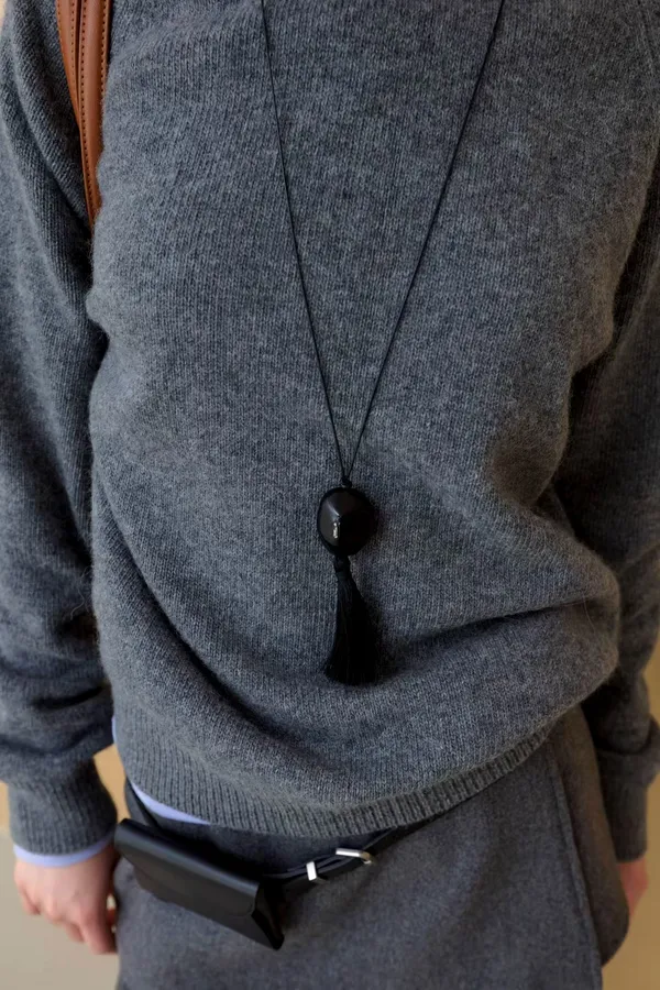 Fashionable Black Tassel Necklace, Elegant Women's Accessory 2026 F/W New Arrival 26FW-N14 price ₩ 12,000 color 검정 빨강 size FREE