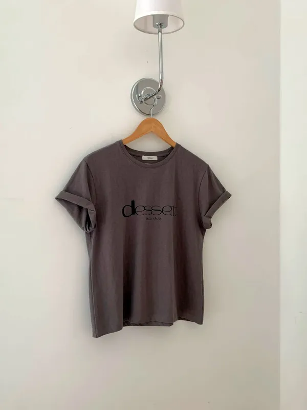 Stylish Minimalist Letter Printed Short Sleeve T-Shirt