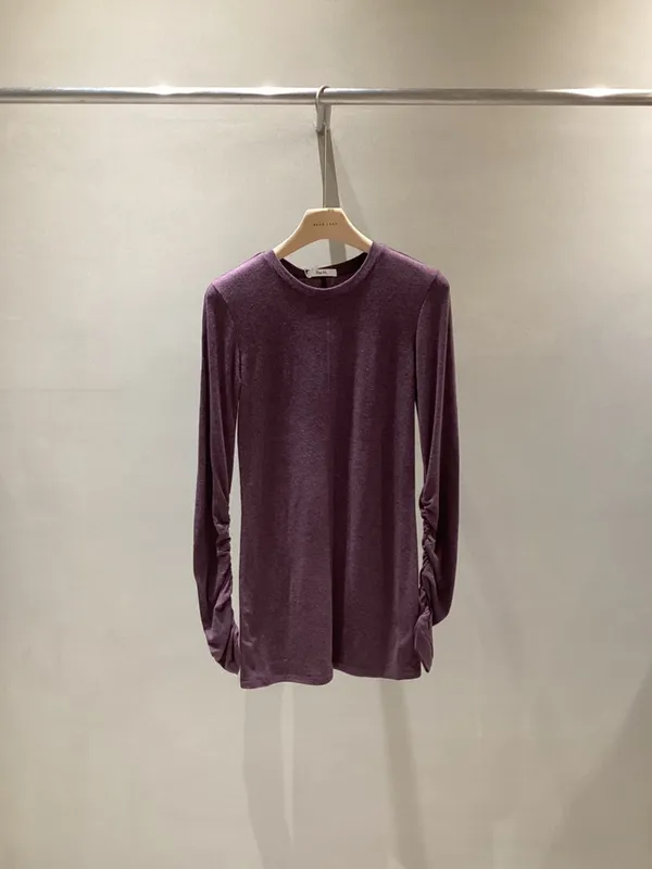 Stylish Purple Long Sleeve T-Shirt - Comfortable and Versatile