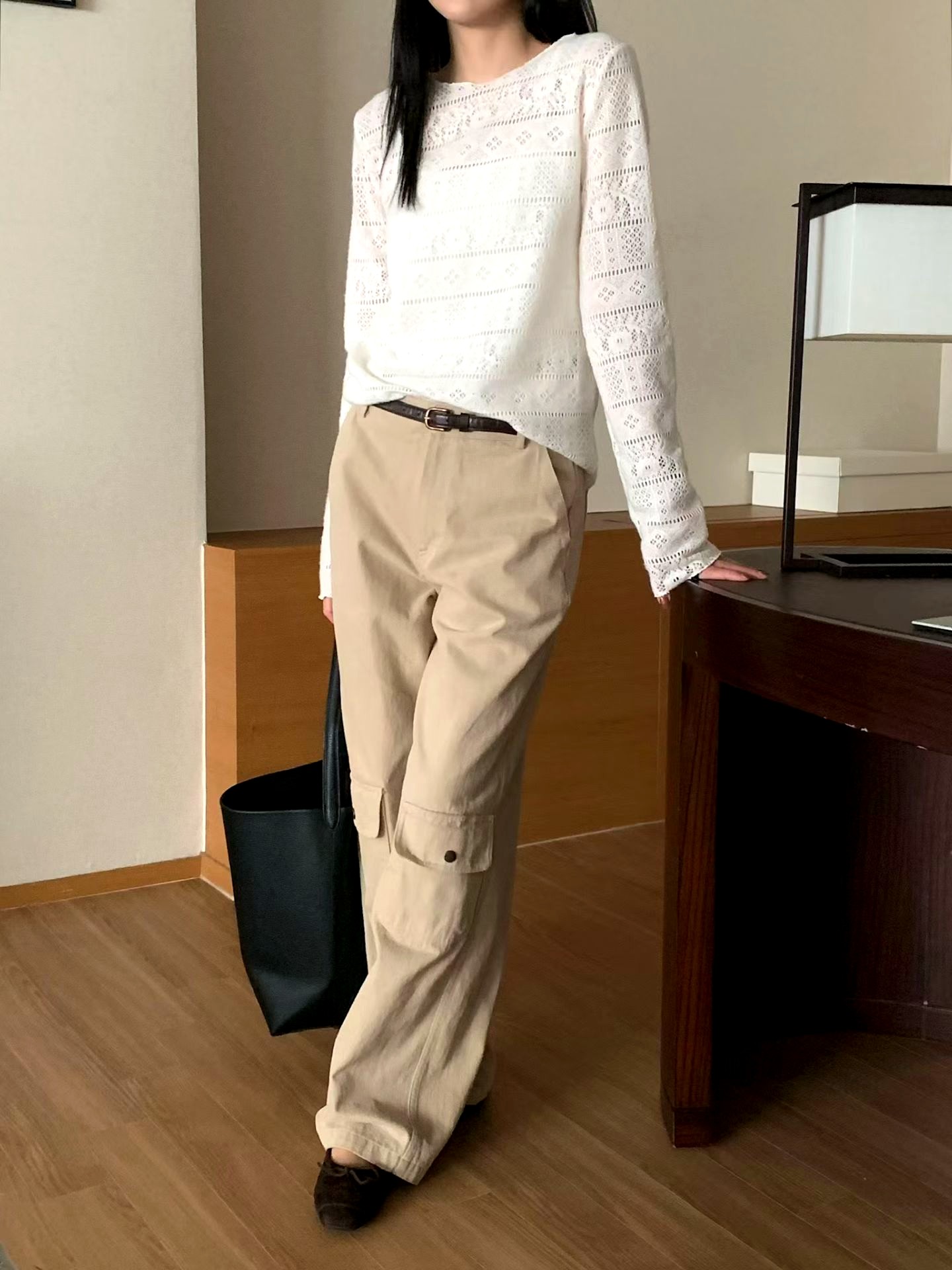 패셔너블한 시스루 레이스 여성 탑, 우아한 매력
