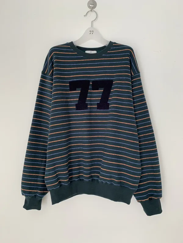 Striped Print Loose Hoodie, Comfortable Casual Style