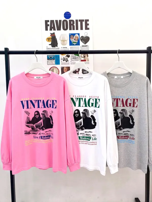 Vintage Style Printed Hoodie, Comfortable and Casual