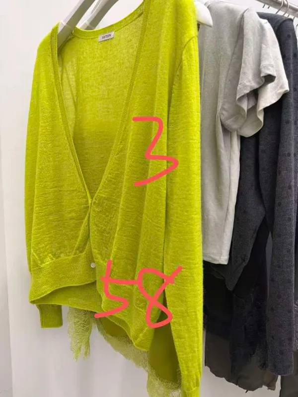 Eye-Catching Fluorescent Yellow Cardigan, Fashionable and Versatile