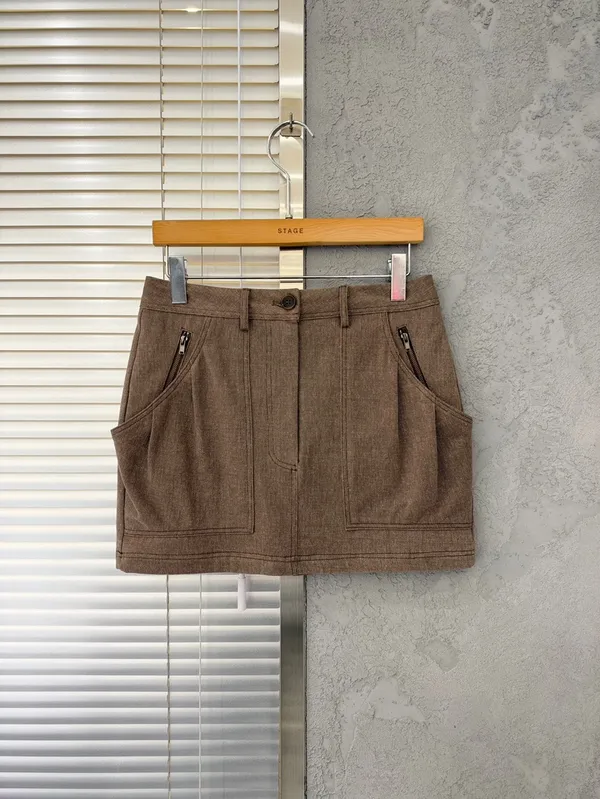 Stylish Brown Mini Skirt