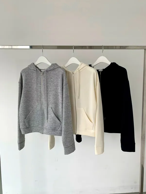 Stylish Casual Women's Top, Comfortable Zip-Up Hoodie