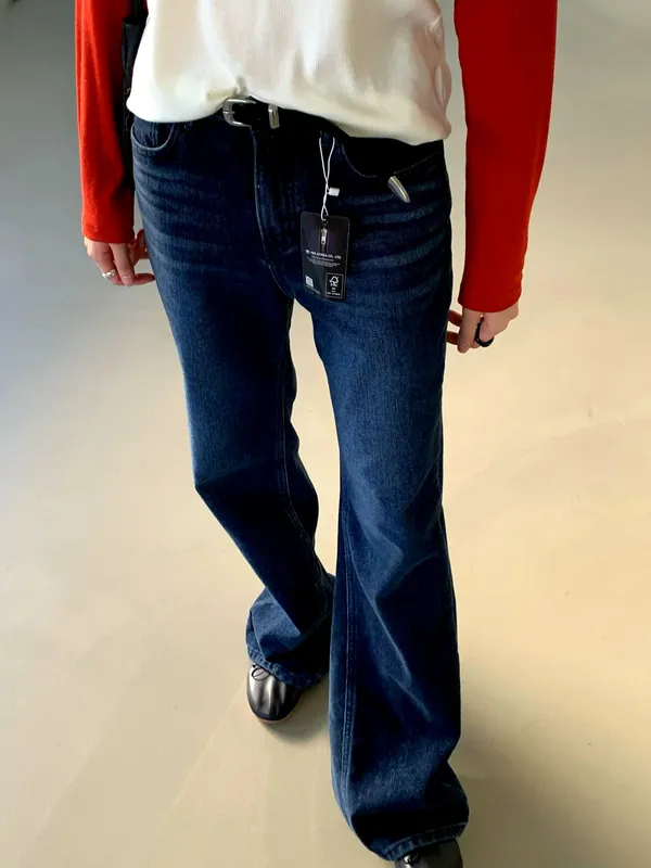 Fashionable Loose Denim Pants, Elegant Casual Style