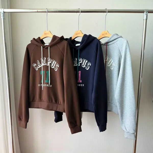 Campus Style Letter Embroidered Hoodie - A Fashion Must-Have for Casual Wear