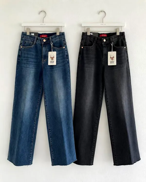 Seluar Jeans Wanita Bergaya, Potongan Longgar Klasik, Selesa dan Serbaguna