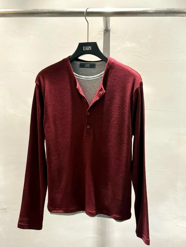 Stylish Men's Long Sleeve Top - Comfortable and Versatile