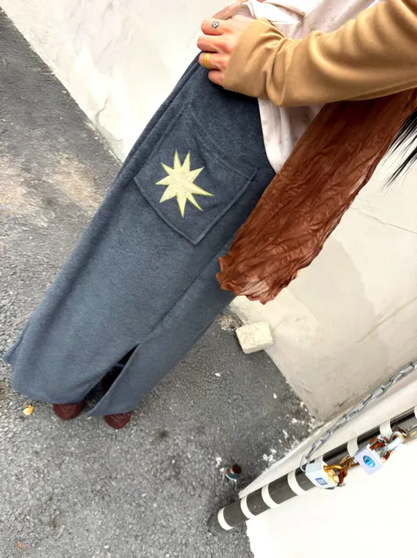 時尚星星圖案半身裙，舒適百搭