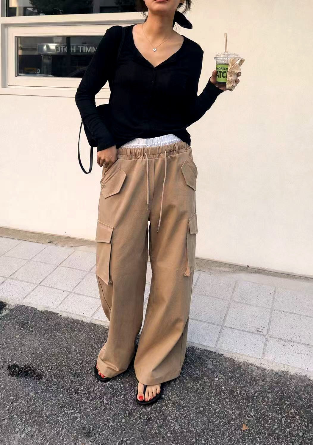 스타일리시한 다재다능 여성 상의, 편안하고 통기성 좋은 긴팔 티셔츠