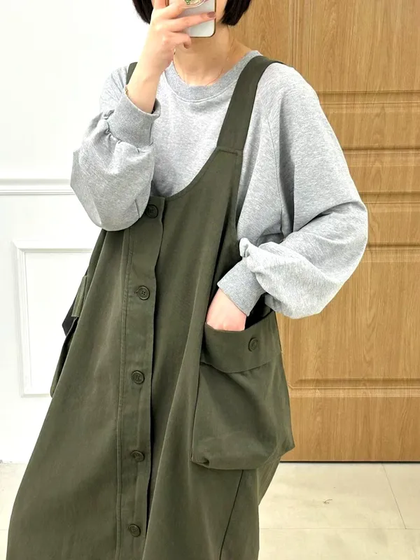 Trendy Casual Women's Dress, Loose Fit for Spring and Autumn Wear