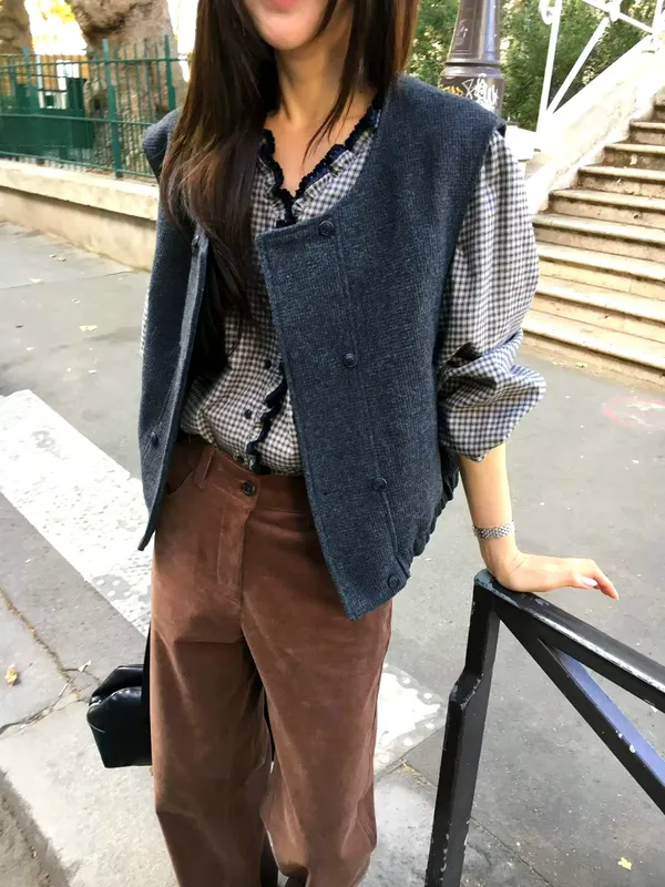 Stylish Women's Vest Jacket, Elegant Casual Style