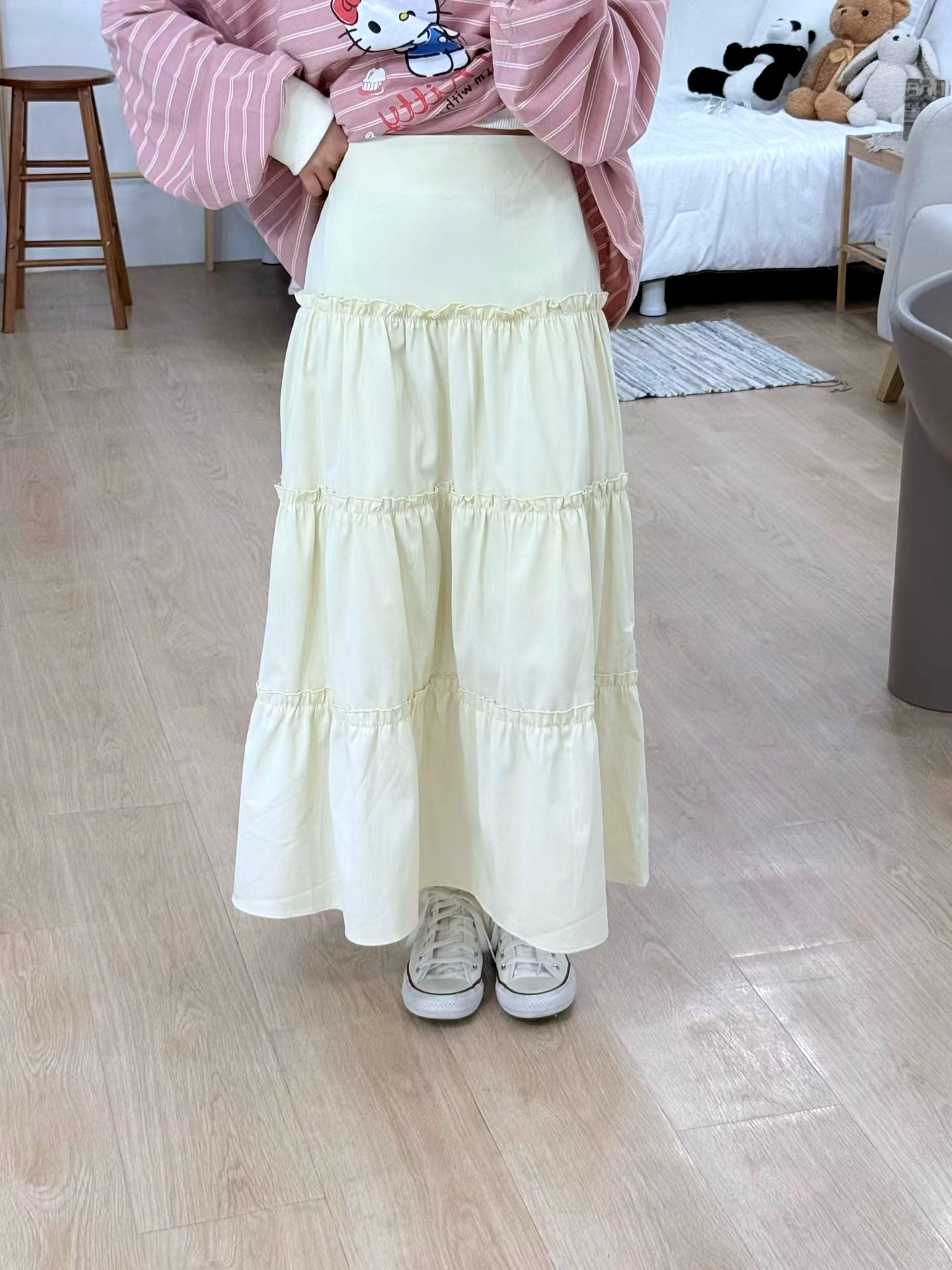 우아하고 다재다능한 맥시 드레스, 가볍고 편안한 봄여름용