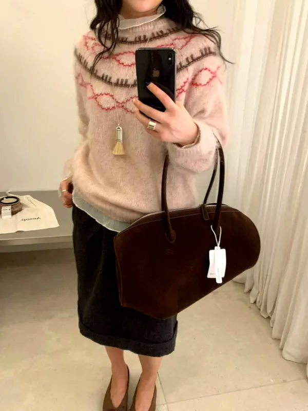 Warm Knitted Sweater, Fashionable Casual Style