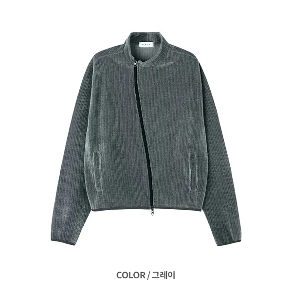 Stylish Men's Zipper Jacket, Comfortable Gray Design