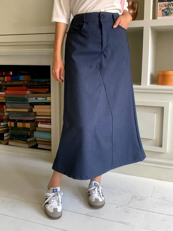 Fashionable Versatile Women's Midi Skirt, Show Off Your Elegant Charm