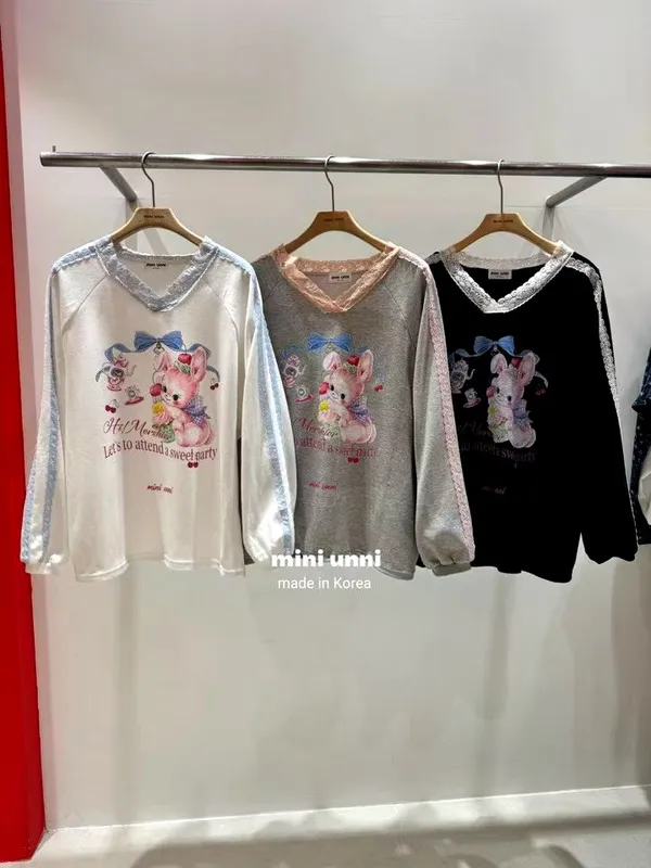 Cute Cartoon Printed Women's Top - Comfortable Casual Style