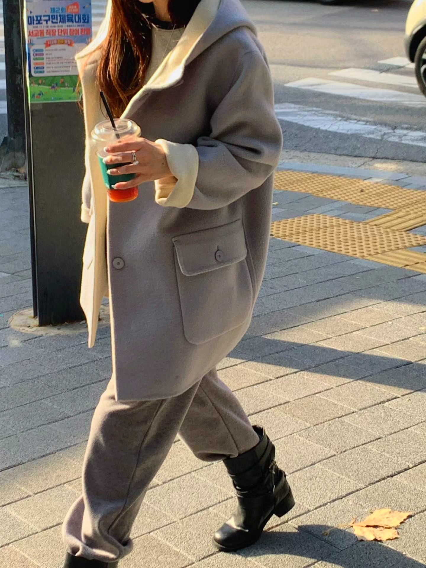 스타일리시하고 우아한 여성 자켓 - 따뜻하고 편안함