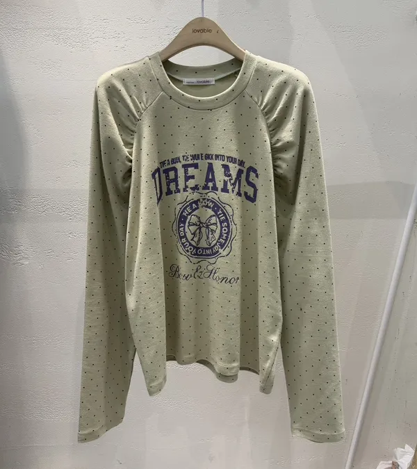 Dreamy Printed Long Sleeve T-Shirt, Comfortable Casual Style