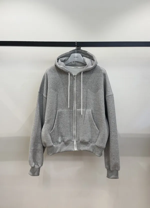 Stylish Casual Gray Hooded Sweatshirt