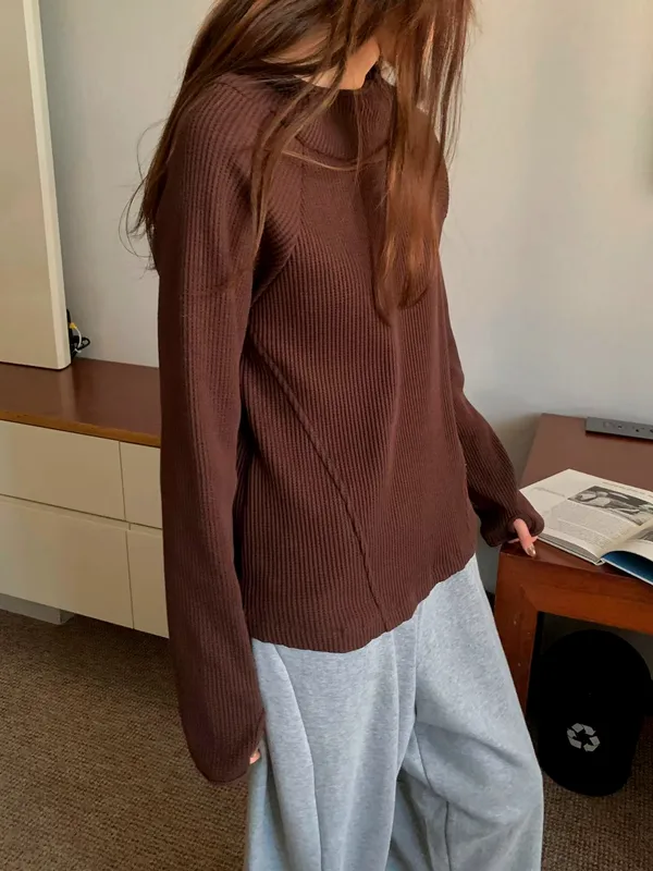 Fashionable Loose Knit Top, Comfortable Casual Style - New Arrival