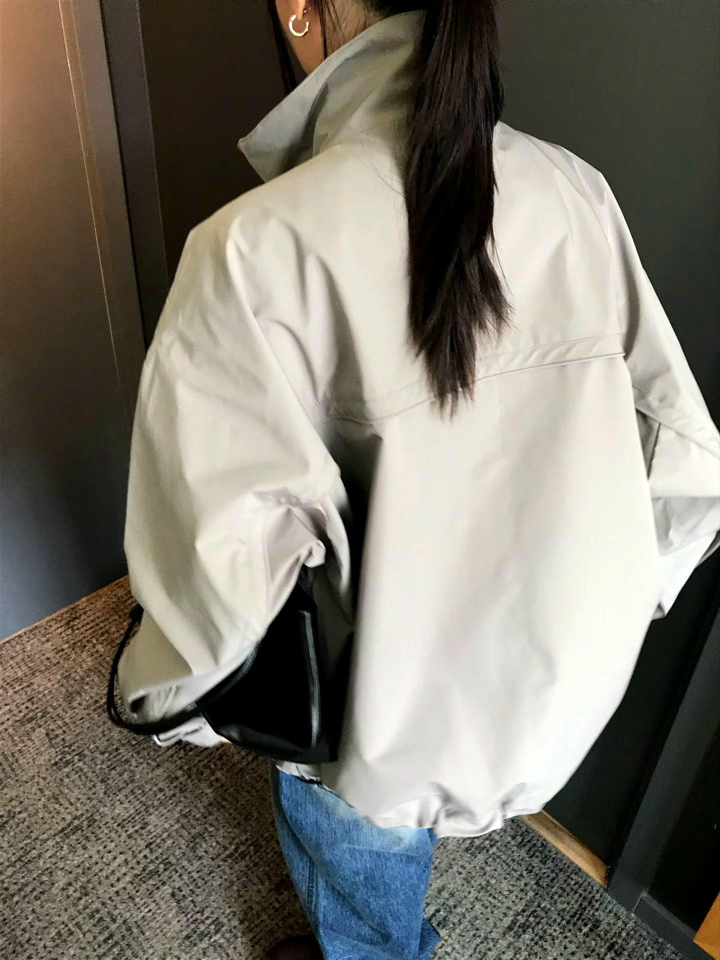 스타일리시한 캐주얼 남성 상의, 경량 방풍 자켓