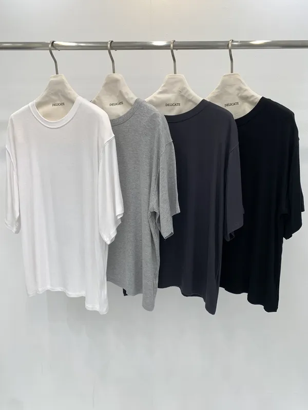 Korean Style Minimalist Basic Short Sleeve T-Shirt