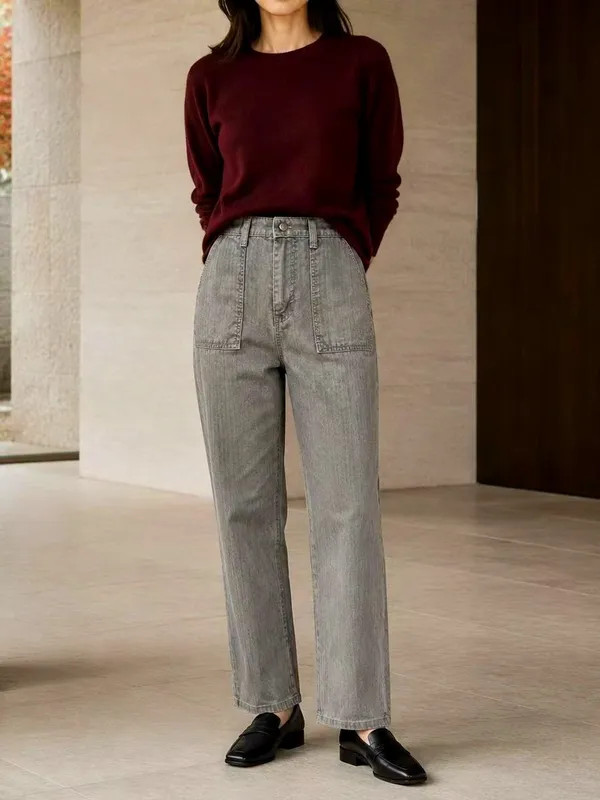 Stylish High-Waisted Pants, Comfortable and Versatile 🎉 EDITION 2026 F/W COLLECTION