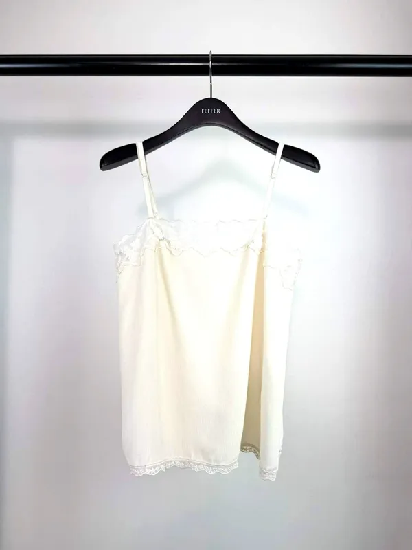 Elegant Lace Trim Cami Top - A Summer Essential