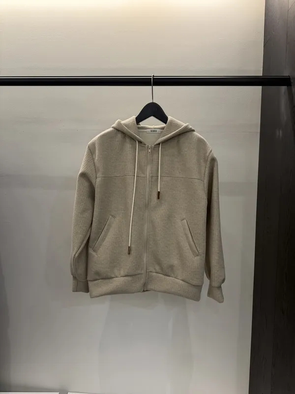 Casual Style Zipper Hoodie Jacket, Comfortable and Versatile