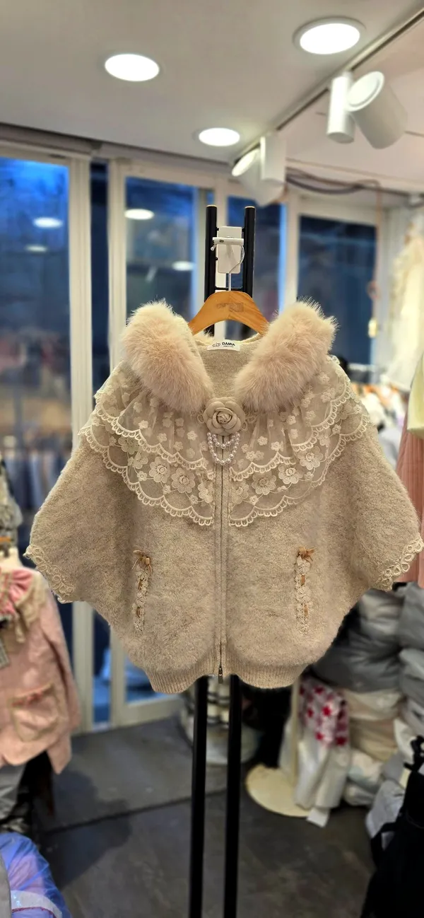 Elegant Lace Trim Women's Jacket