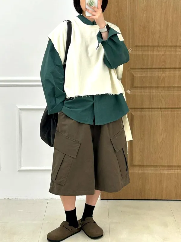 Fashionable Patchwork Women's Top - Comfortable Casual Style