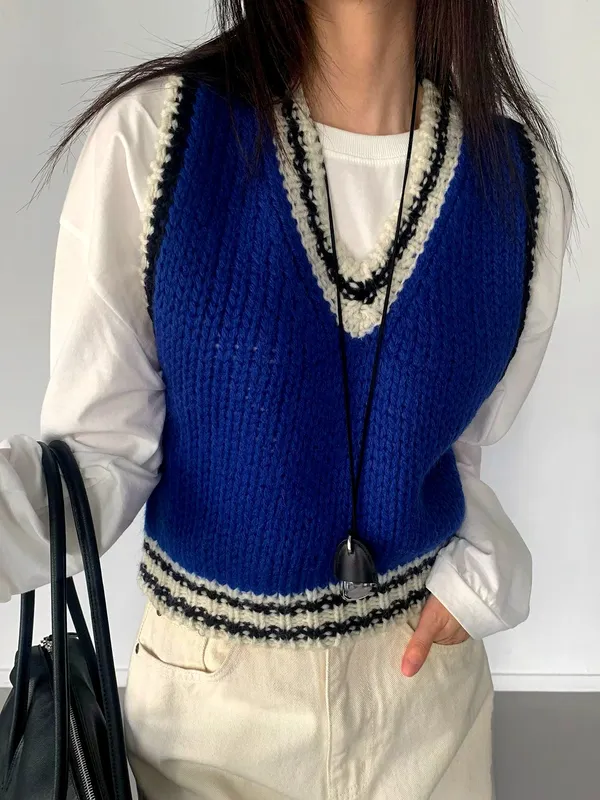 Stylish Knitted Tank Top, Comfortable and Versatile for Spring and Summer