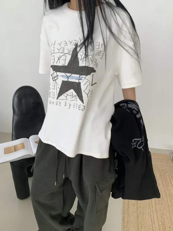 Stylish Printed Short Sleeve T-Shirt for a Comfortable Casual Look